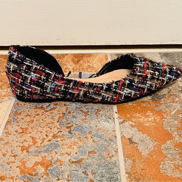 💕NWOB! Gorgeous & Colorful Plaid D’Orsay Style Wool Flats! - Picture 4 of 13